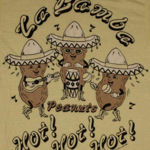 Vintage 1980s La bamba Hot Peanuts 1988 T-Shirt