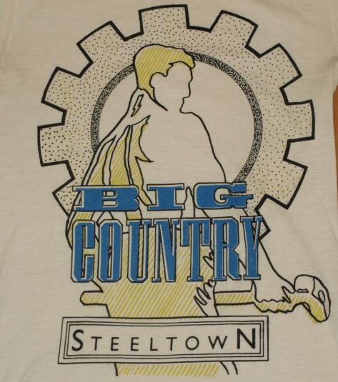 Vintage 1980s BIG COUNTRY Steeltown T-Shirt 1984