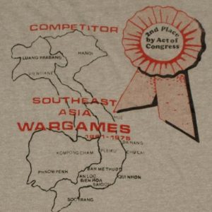 Vintage 1980s Viet Nam Southeast Asia Wargames T-Shirt