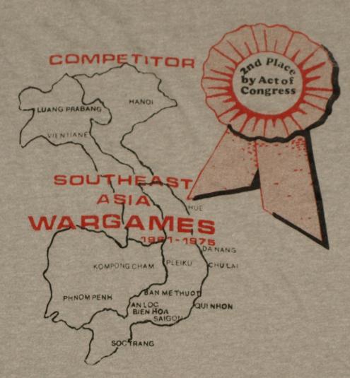 Vintage 1980s Viet Nam Southeast Asia Wargames T-Shirt