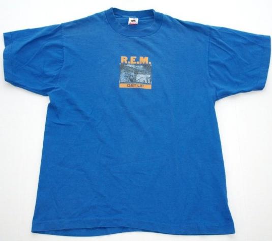 Vintage 1980s 1989 R.E.M. REM Get Up Concert Tour T Shirt