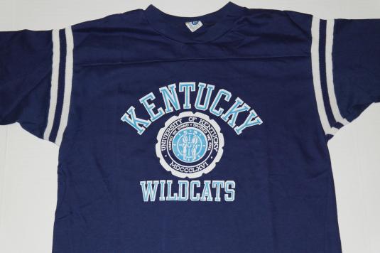Vintage 1980s University of Kentucky Wildcats Jersey Shirt