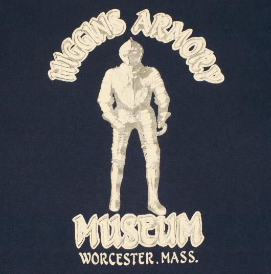 VTG 1980s Wiggins Armory Museum Medieval Body Armor T-Shirt