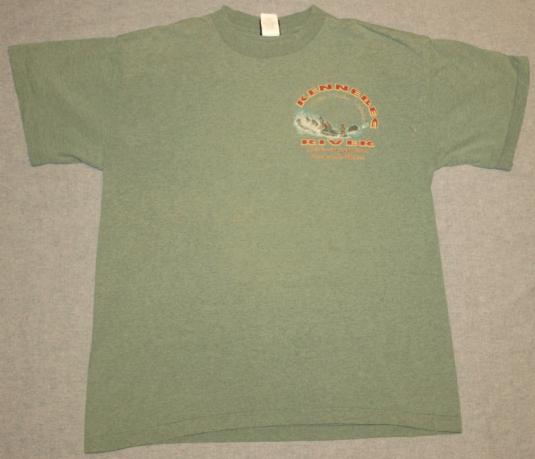 Vintage 1990s Kennebec River Main Whitewater Rafting T-Shirt