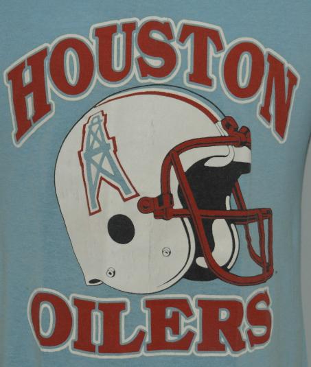 VINTAGE HOUSTON OILERS TRENCH ULTRA SALEM SPORTSWEAR TEE - Primetime