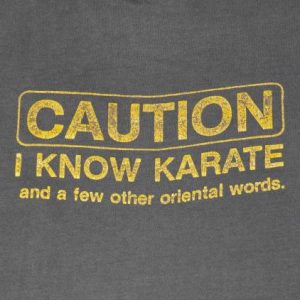 Vintage 1980s Karate Oriental Sof & Thin T-Shirt