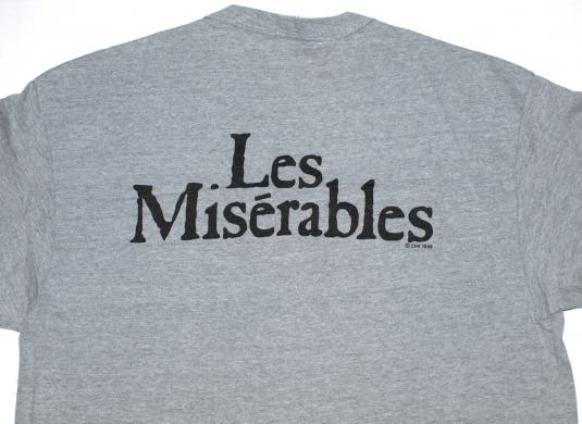 Vintage 1980s Les Miserables Grey T-shirt London 1986