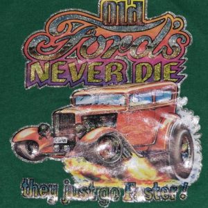 Vintage 1970s Old Fords Never Die Iron-On t-shirt Truck