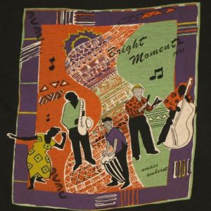 Vintage 1991 UMASS Jazz Festival Abstract Music T-Shirt