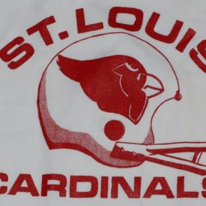 Vintage 70s St. Louis Cardinals Football Helmet Logo Shirt