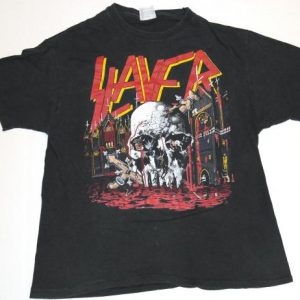 Vintage 1988 SLAYER World Sacrifice Tour T-Shirt 80s