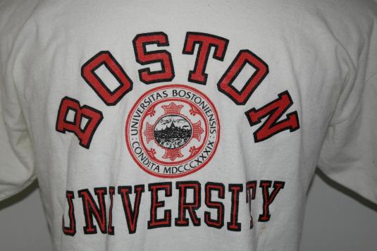 Vintage 1980’s CHAMPION Brand BU Boston University T-Shirt
