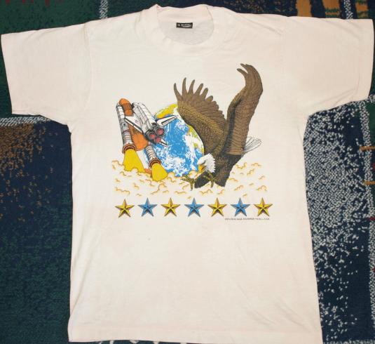 Vintage NASA Space Shuttle Bald Eagle T-Shirt