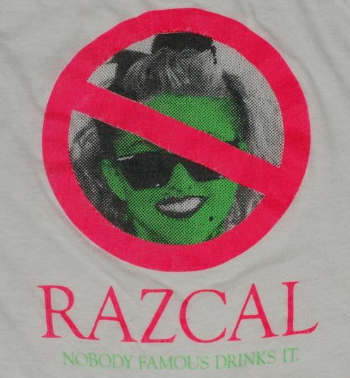 Vintage 1980s Razcal Soda Anti Madonna T-Shirt