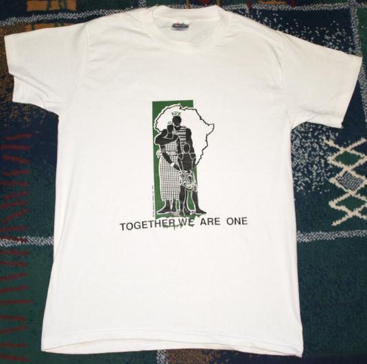 Vintage 1990’s Africa support t-shirt Anti-Apartheid
