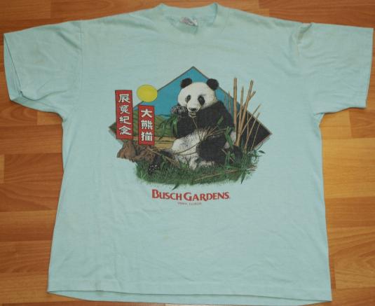 Vintage Giant Panda Busch Gardens Tampa Florida T-Shirt