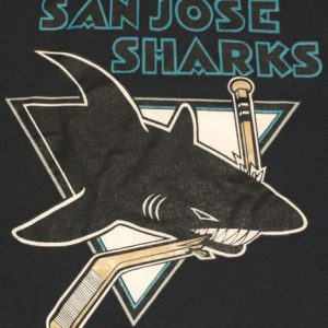 Vintage 1990s SAN JOSE Sharks NHL Hockey T-Shirt 90s Tee