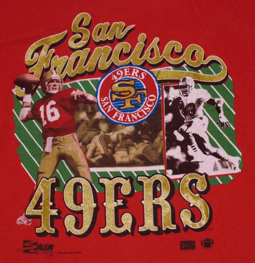 Vintage JOE MONTANA San Francisco 49ers NFL Football T-Shirt
