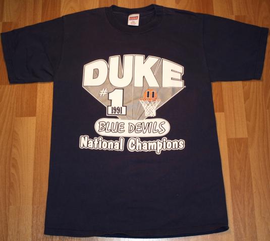 Vintage 1991 DUKE University Basketball NCAA Champions Shirt