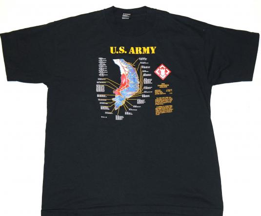 Vintage 1990s US Army Viet Nam Vietnam War Military T-Shirt