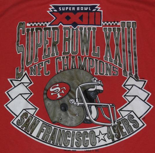 Vintage 1988 San Francisco 49ers Super Bowl T-Shirt 80s | Defunkd