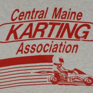 Vintage Central Maine Karting Association Go Kart T-Shirt