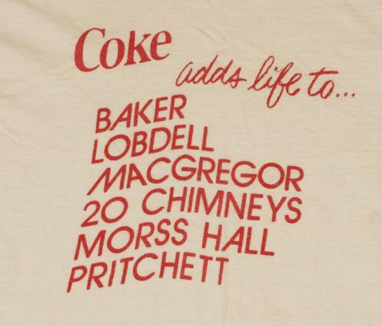 Vintage 1970s COKE Coca Cola Adds Life T-Shirt