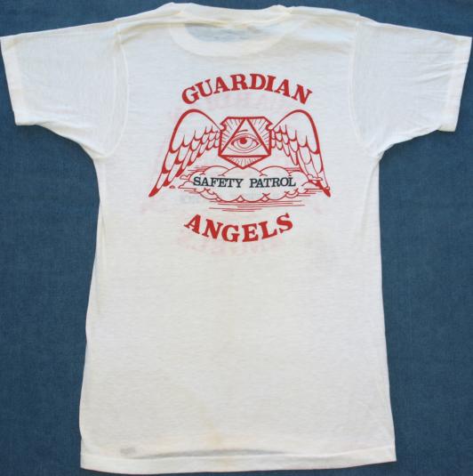 Vintage 1980s Guardian Angels Safety Patrol T-Shirt