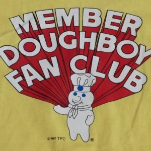 1987 80s Pillsbury Doughboy Fan Club Member Shirt 50/50