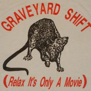 VTG Stephen King Graveyard Shift Horror Movie RAT T-Shirt