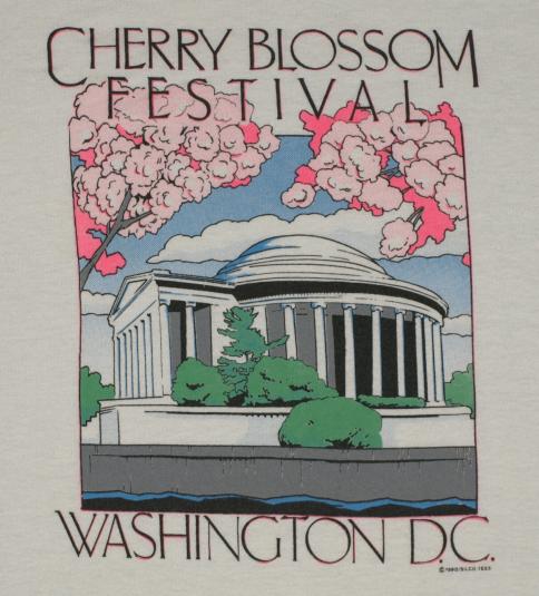 Vintage Washington DC Cherry Blossom T-Shirt