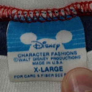 Vintage 1980s 86 Walt Disney World T Shirt White Blue