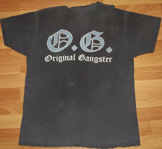Vintage 1991 ICE-T Original Gangster OG T-Shirt