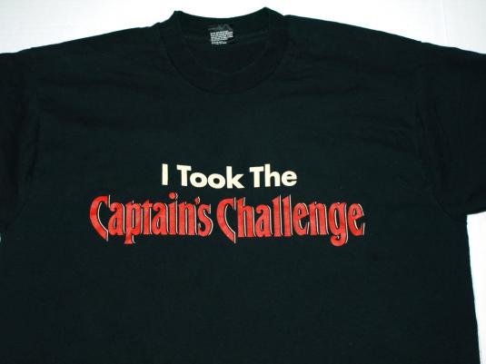 Vintage 1990s Captain Morgan’s Spiced Rum Black T-Shirt