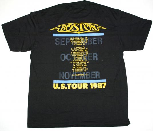 Vintage 1987 BOSTON Third Stage Tour Shirt 80s DEADSTOCK