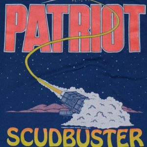 Vintage 1990s US Military PATRIOT MISSILE Scudbuster T-Shirt