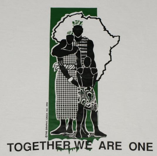 Vintage 1990’s Africa support t-shirt Anti-Apartheid