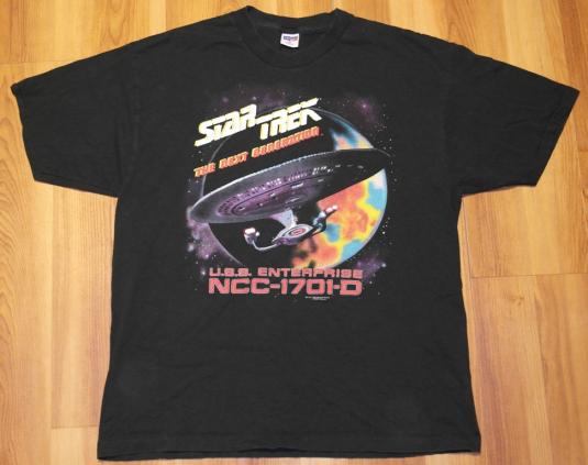 Vintage 1990s Star Trek Next Generation Enterprise T-Shirt