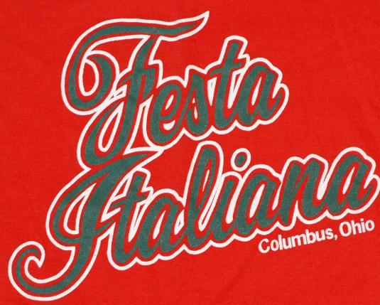VIntage Italian Festival Columbus Ohio Red T-Shirt