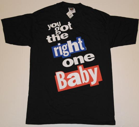 Vintage 90s DIET PEPSI You Got the Right One Baby DEADSTOCK