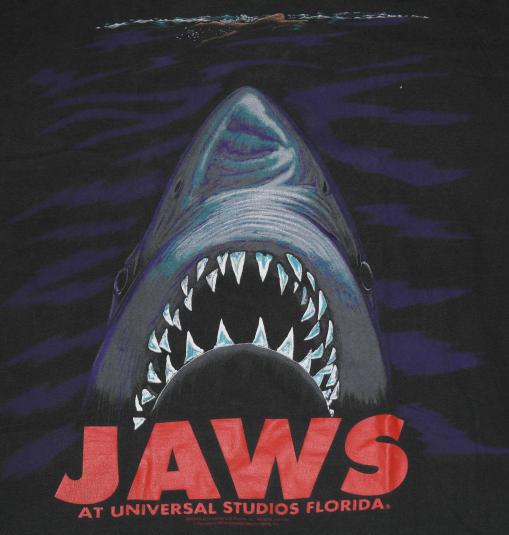 Vintage 1990s JAWS Universal Studio Shark T-Shirt