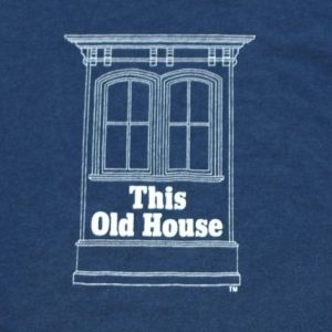 Vintage 1980s Bob Vila This Old House PBS Blue T Shirt TV