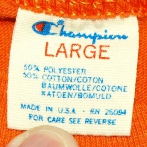 VTG 80's Miami Dolphins Champion Brand NFL Football T-shirt