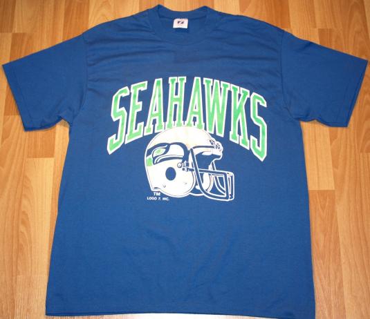 VTG 80s Seattle Seahawks NFL Football Logo T-Shirt Classic