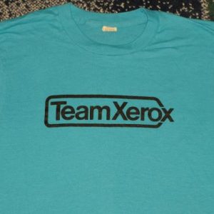 Vintage 1980's Screen Stars Team XEROX Blue T-SHirt