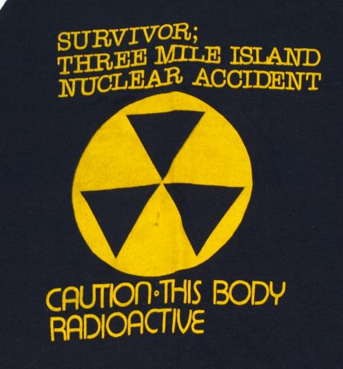 Vtg 1970s RARE Three Mile Island RADIOACTVE NUCLEAR Shirt