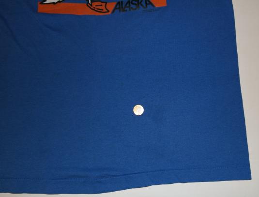 Vintage 1980s ALASKA Puffin Blue T-Shirt