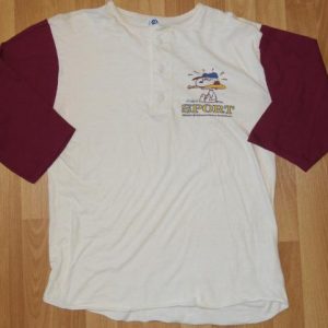 Vintage 1980s SNOOPY Baseball Raglan Shirt 80s