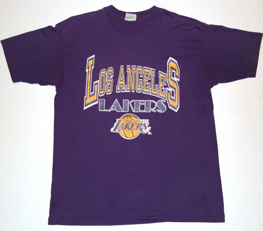 Vintage 1980s LA LAKERS Los Angeles NBA Basketball T-Shirt