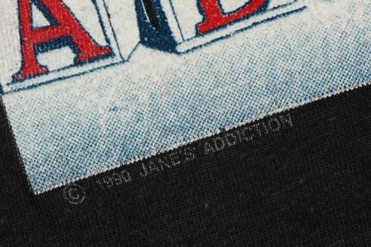 Vintage 1990 JANES ADDICTION Concert Tour T-Shirt 1990’s